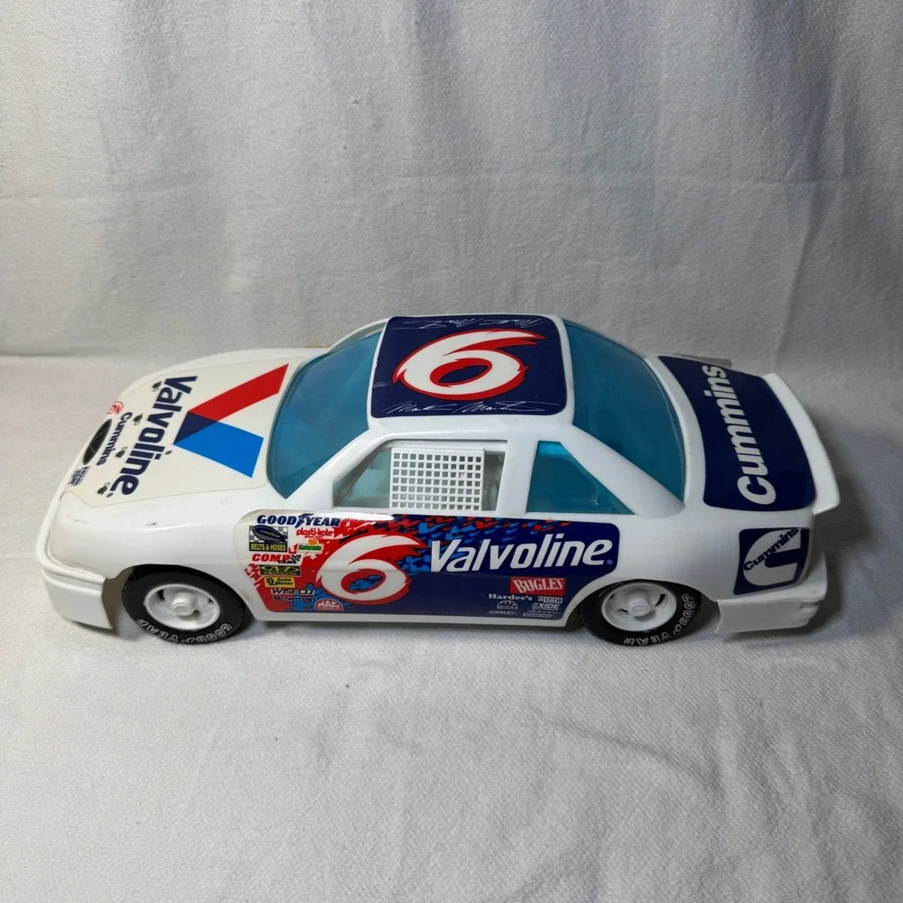 Vintage Mark Martin 6 Valvoline NASCAR Toy Car American Plastic Toys 14.5 inch